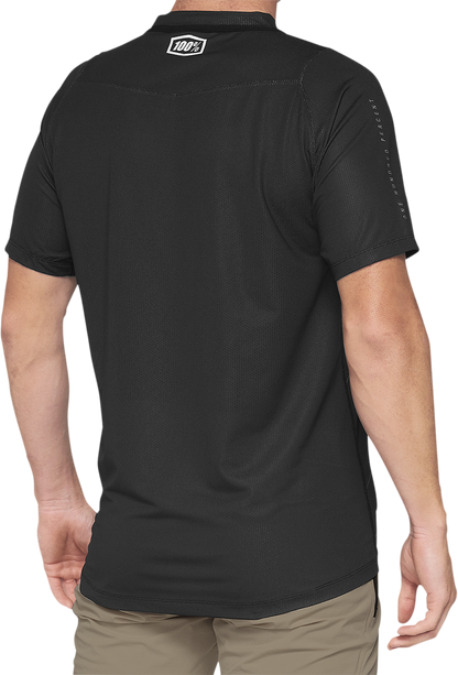 100% Celium Short - Sleeve Jersey for Cycling - Dark Gray/Black, Part 41204 - 290 - 11 - Kelly Motorsports