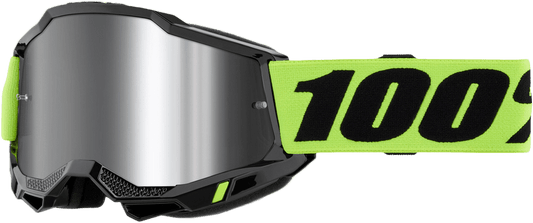 100-Percent Accuri 2 Watercraft Goggle Neon Yellow Mirror Silver – Enhanced Visibility and Comfort - Kelly Motorsports