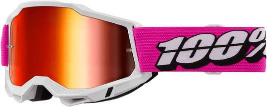 100-Percent Accuri 2 Watercraft Goggle Roy Mirror Red - Enhanced Visibility and Protection - Kelly Motorsports