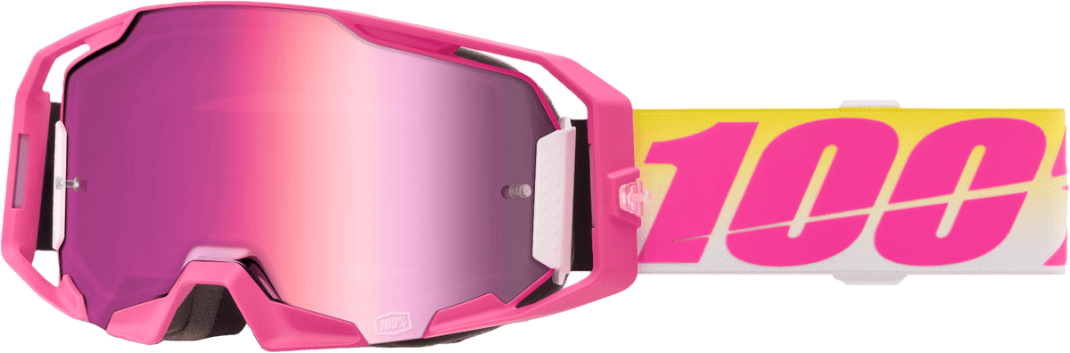 100-Percent Armatic Goggle with Sellars Mirror Pink Lens - MX Racing Eyewear - Kelly Motorsports