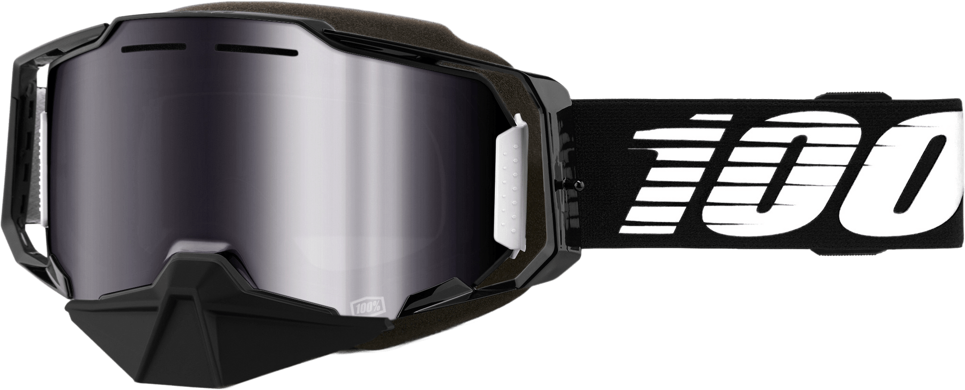 100-Percent Armega Snowmobile Goggle w/Silver Flash Mirror Lens 50008-10007 - Kelly Motorsports