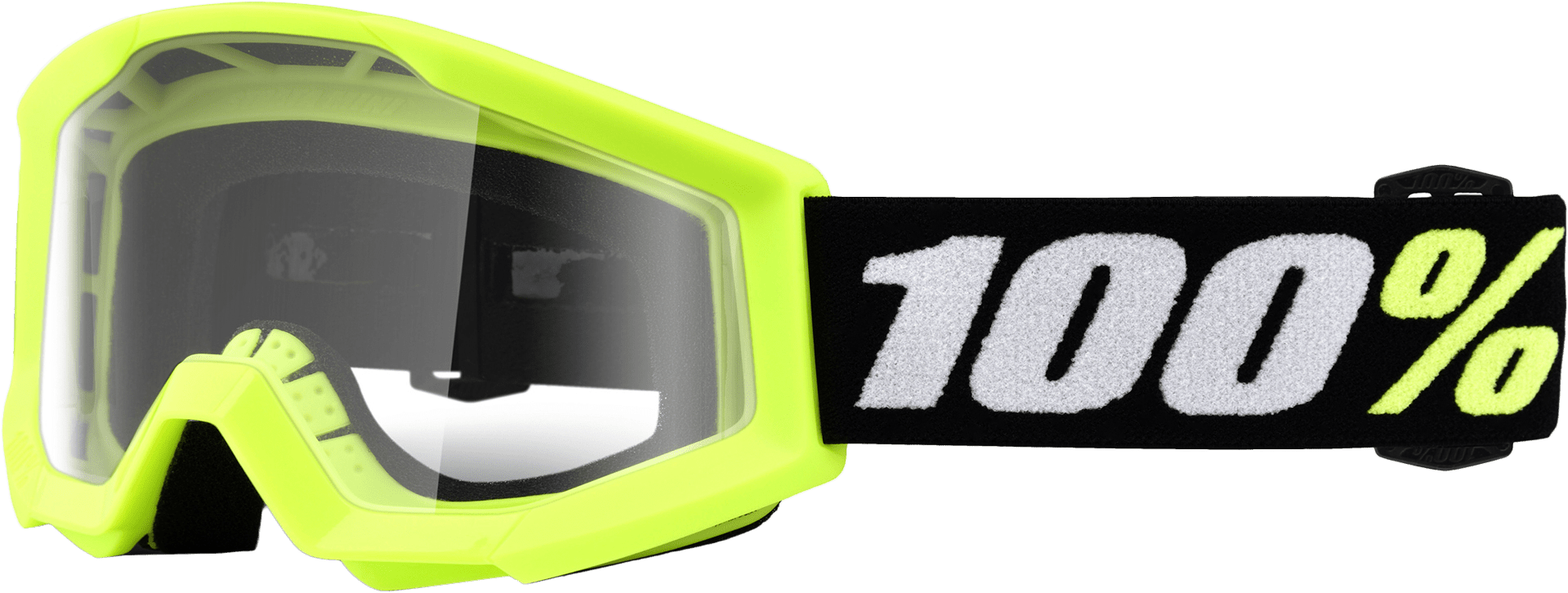 100-Percent Strata Mini Goggle with Yellow Clear Lens, Part Number 50033-00006 - Kelly Motorsports