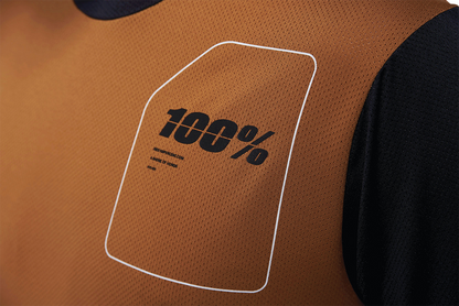 100% Ridecamp Short - Sleeve Jersey - Terracotta/Black, Part Number 40027 - 00015 - Kelly Motorsports