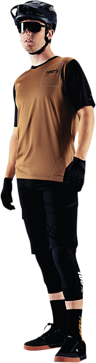 100% Ridecamp Short - Sleeve Jersey - Terracotta/Black, Part Number 40027 - 00018, XL - Kelly Motorsports