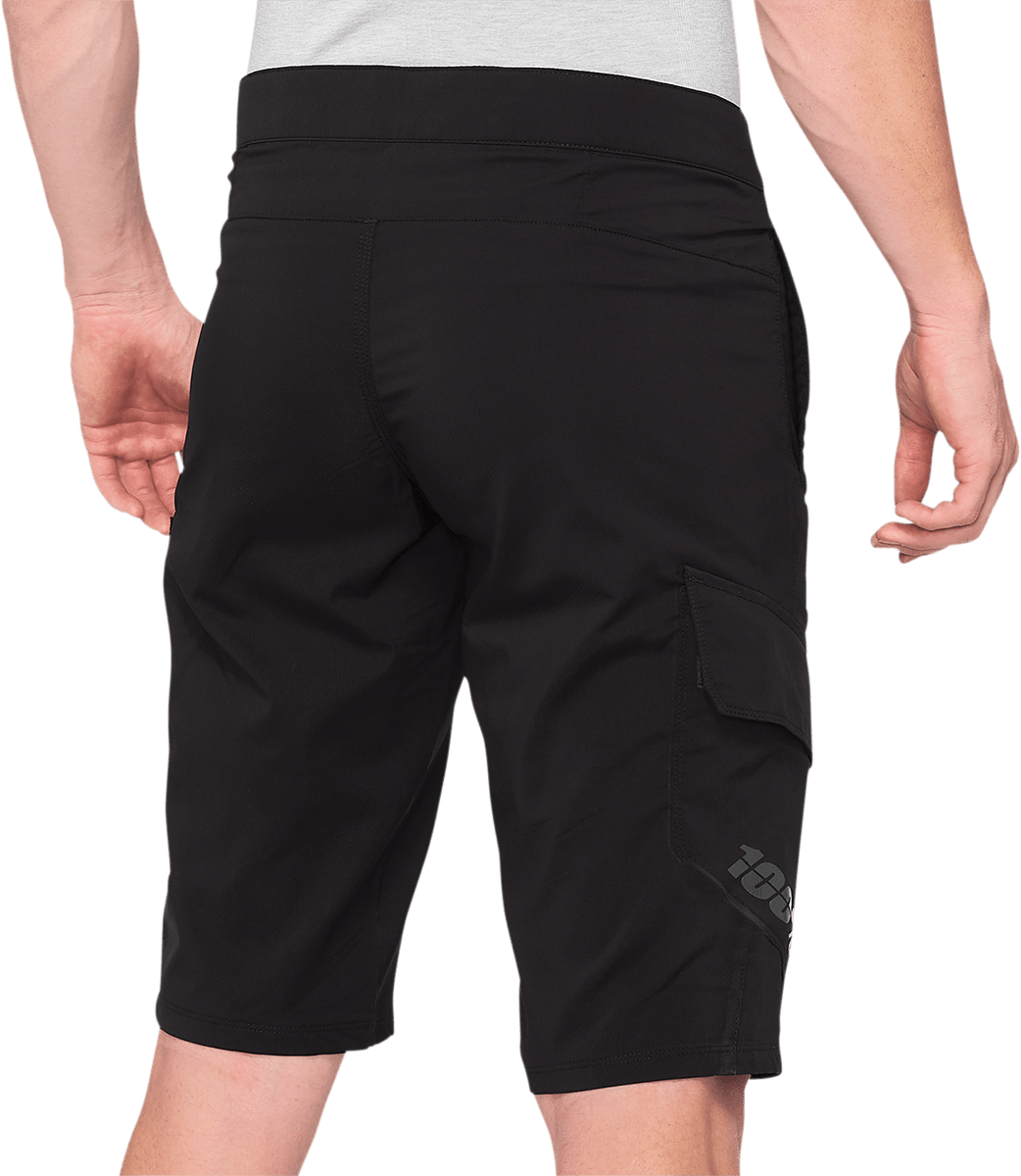 100% Ridecamp Shorts - Black - US 28 40029-00000 - Kelly Motorsports