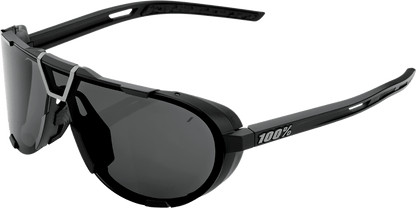 100% Westcraft Sunglasses - Matte Black - Smoke Lens 61046-102-01 - Kelly Motorsports
