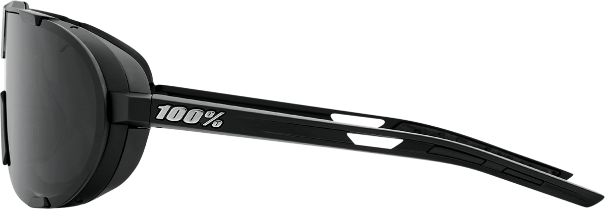 100% Westcraft Sunglasses - Matte Black - Smoke Lens 61046-102-01 - Kelly Motorsports