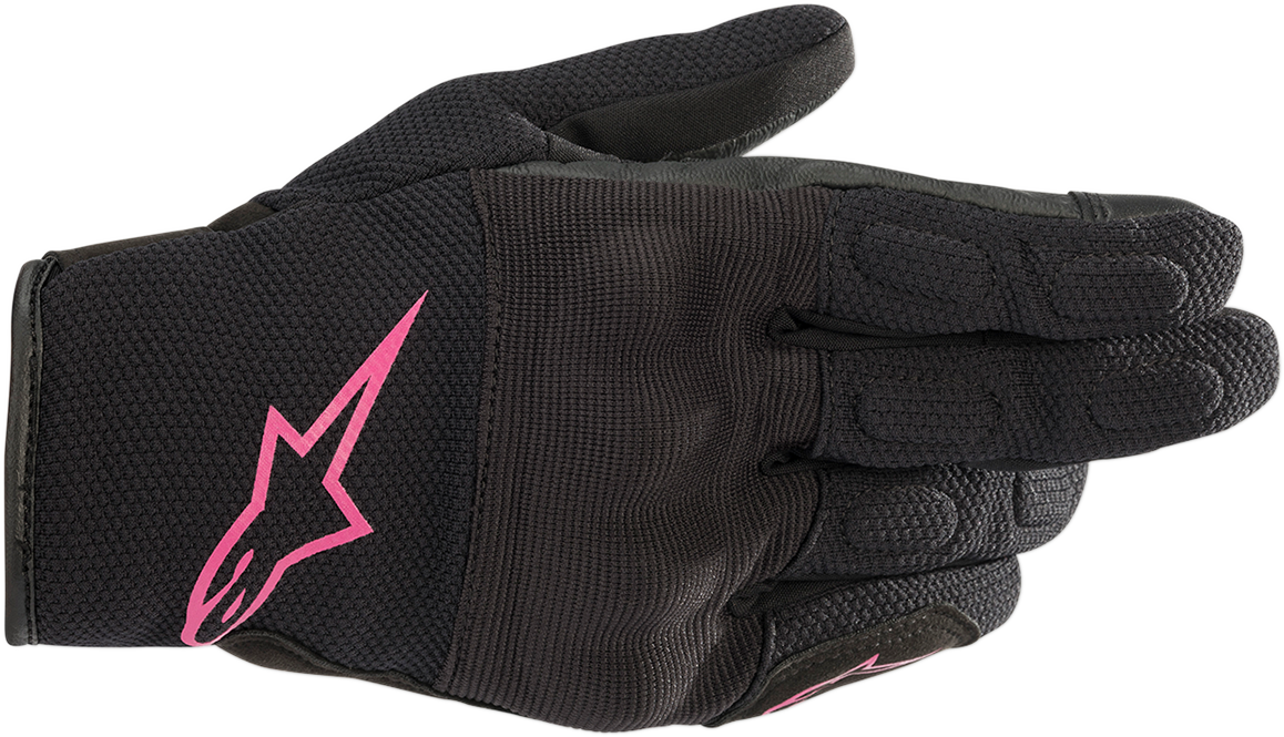 Alpinestars Stella S-Max Drystar® Gloves - Black/Fuchsia, Small (Part #3537620-1039-S)
