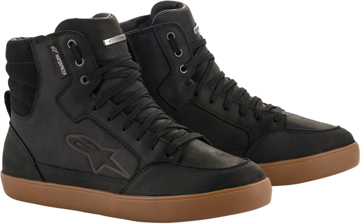 Alpinestars J-6 Waterproof Shoes - Black and Gum - US 13 / EU 47, Part Number 2542015-1084-13