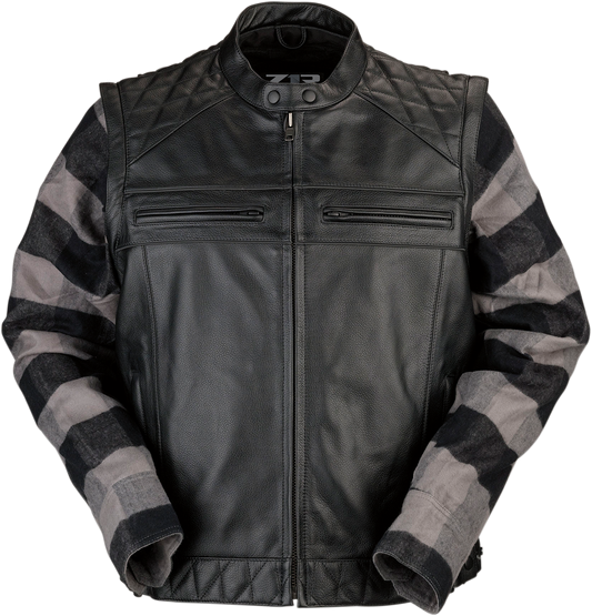 Z1R Ordinance 3-in-1 Leather Motorcycle Jacket - Black, Size Small (Part #2810-3567)