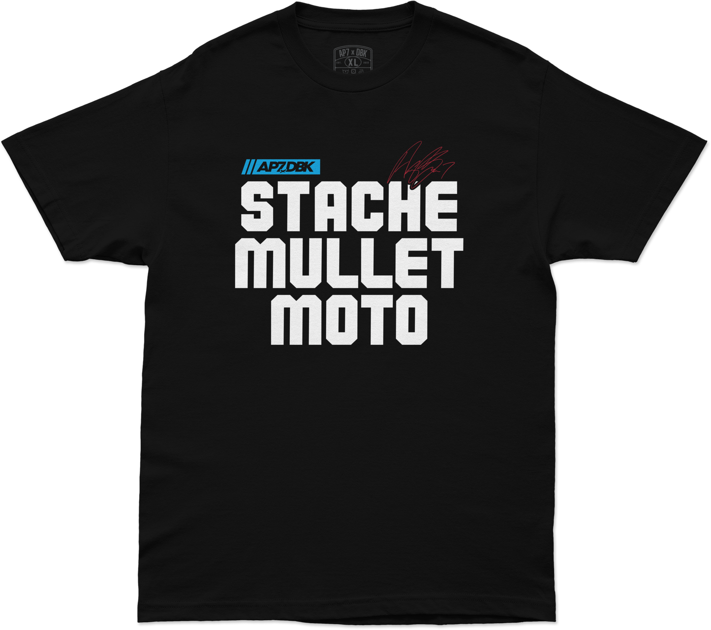 Stache Mullet Moto Tee