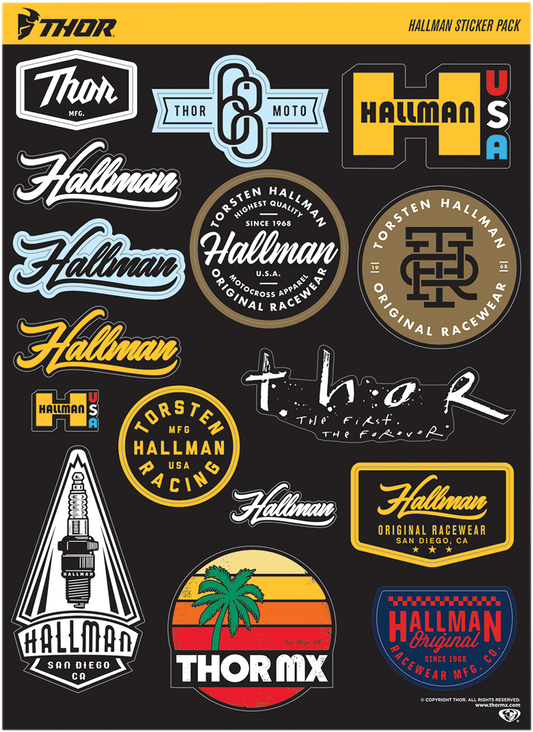 THOR Decal Sheet - Hallman - S20 - Part 4320-2182