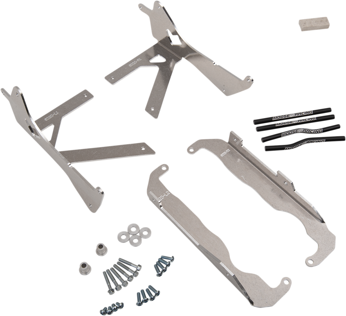 Moose Offroad Radiator Braces for Honda 11-6020 - Heavy-Duty Aluminum Protection