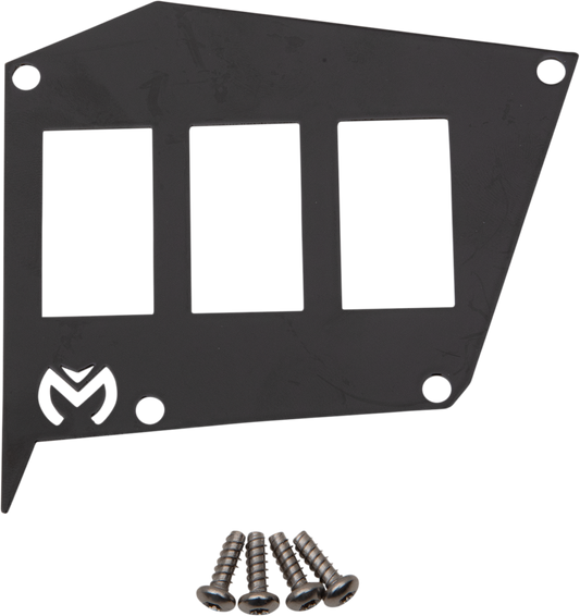Moose Offroad Dash Plate for Polaris RZR - Black (Part Number 100-5065-PU)