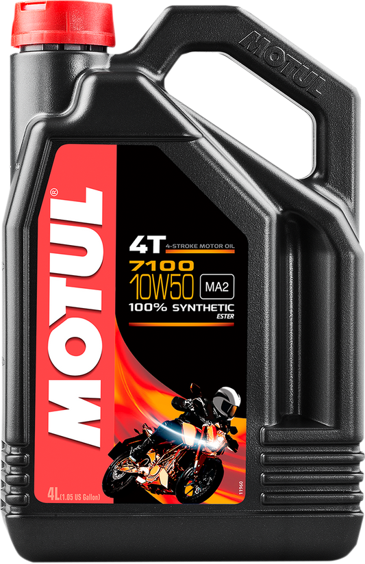 MOTUL 7100 4T Synthetic Oil 10W-50 - 4L by MOTUL (Part No. 104098)