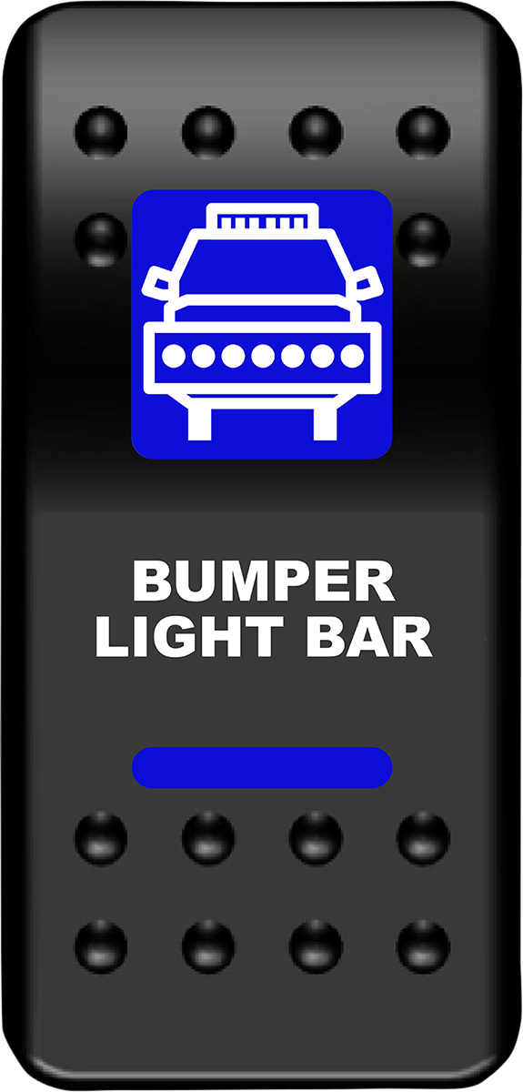 Moose Offroad Bumper Light Bar LED Back Light (Part No. BLB-PWR) - Blue