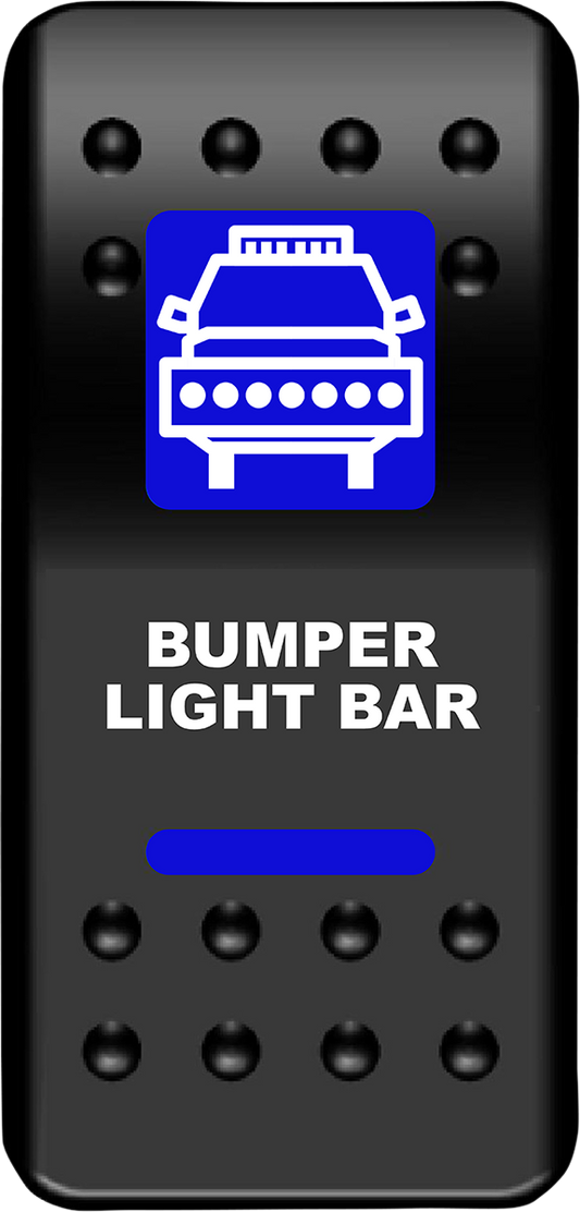 Moose Offroad Bumper Light Bar LED Back Light (Part No. BLB-PWR) - Blue
