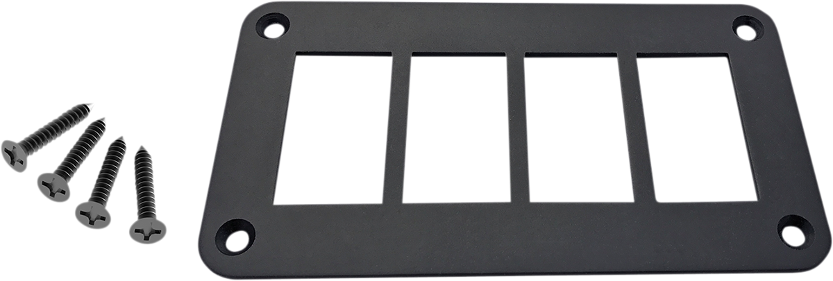 MOOSE OFFROAD Universal Dash Plate - 4 Switches, Part Number 4PP-ADA