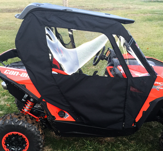MOOSE OFFROAD Side Enclosure for Can-Am Commander and Maverick (2014-2020) - Black, Part COMSE-11