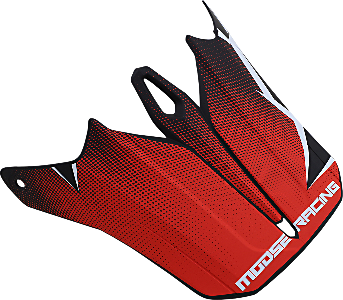 Moose Offroad F.I. Visor Kit for Agroid Helmets - Red and Black 0132-1412