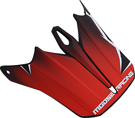 Moose Offroad F.I. Visor Kit for Agroid Helmets - Red and Black 0132-1412