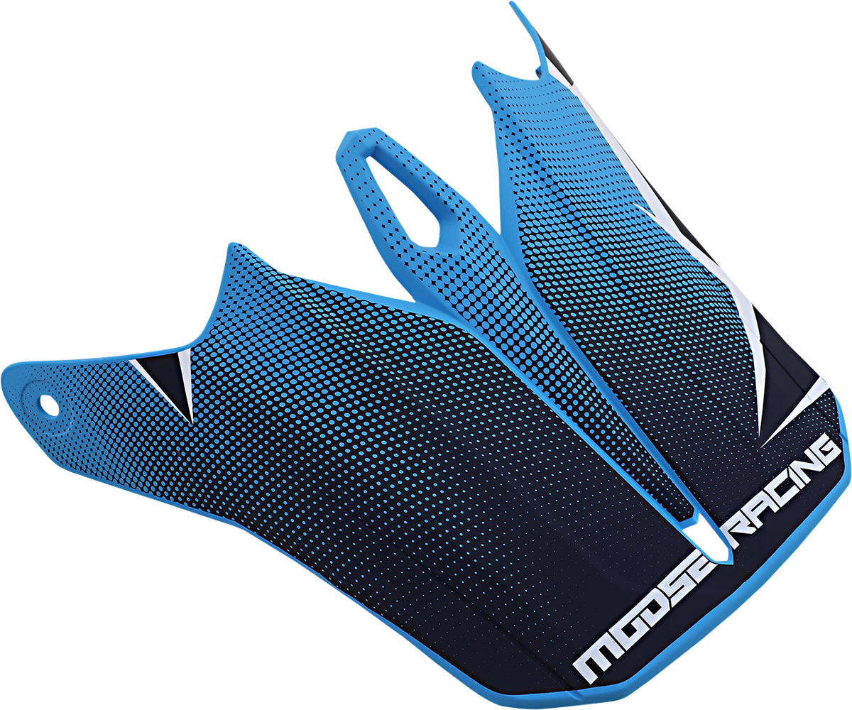Moose Offroad F.I. Visor Kit for Agroid Helmets - Navy/Light Blue (Part #0132-1414)