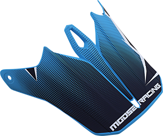 Moose Offroad F.I. Visor Kit for Agroid Helmets - Navy/Light Blue (Part #0132-1414)