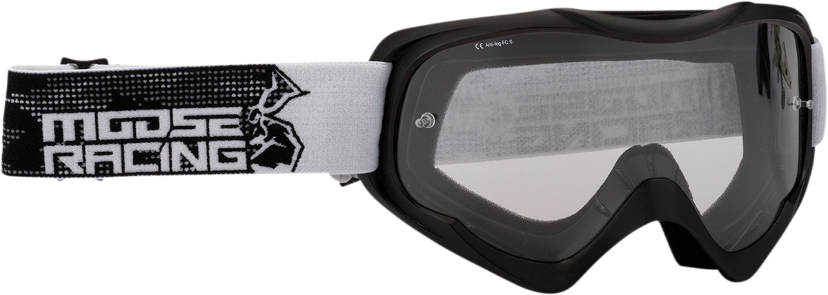 MOOSE OFFROAD Qualifier Goggle - Agroid Stealth Clear Lens (Part No. 2601-2653)