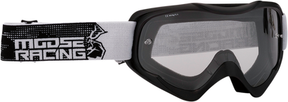 MOOSE OFFROAD Qualifier Goggle - Agroid Stealth Clear Lens (Part No. 2601-2653)