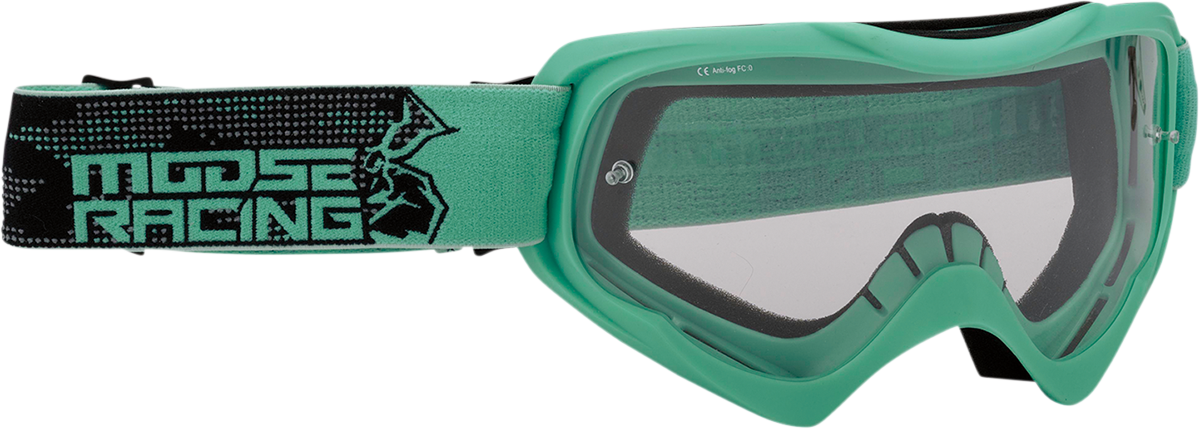 MOOSE OFFROAD Qualifier Goggle - Agroid Mint with Clear Lens (Part No. 2601-2657)