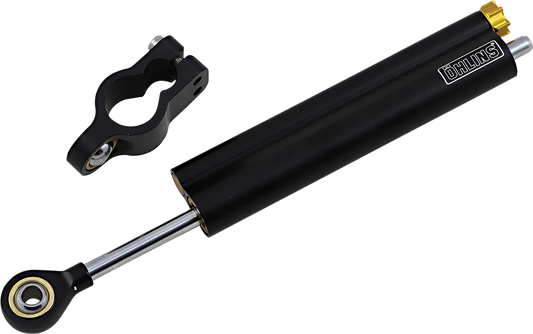 OHLINS Blackline Universal Steering Damper SD 007 - 63 mm for Enhanced Motorcycle Stability