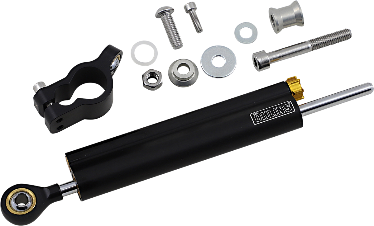 OHLINS Blackline SD 063 Universal Steering Damper for Enhanced Motorcycle Stability