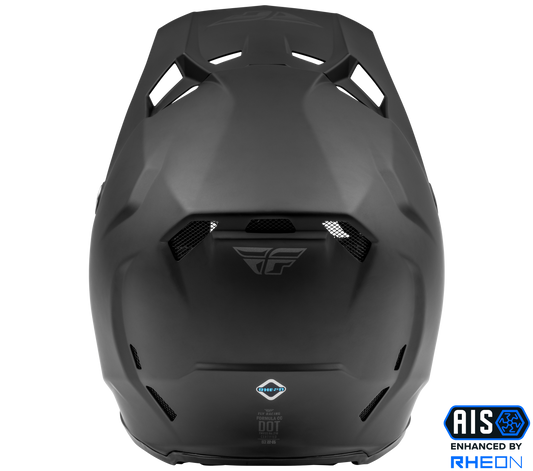 FLY RACING YOUTH FORMULA CC SOLID HELMET MATTE BLACK YL'YL