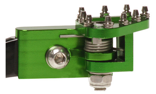 RFX FXRB 90100 99GN Folding Rear Brake Tip Green - CNC Machined Billet Design with Rotating Action