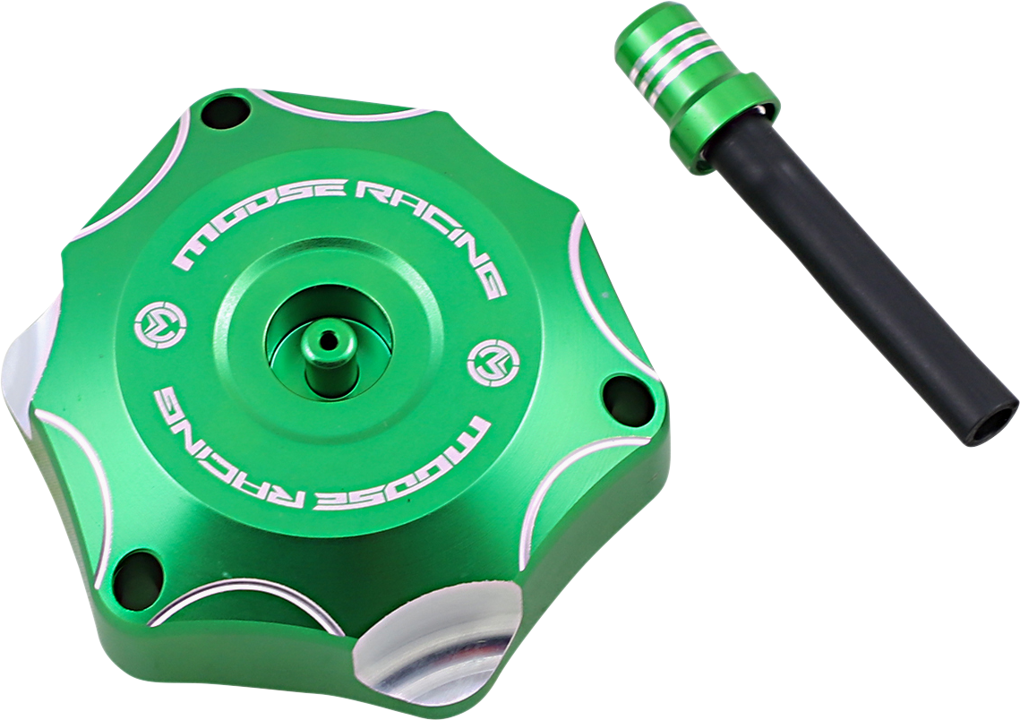 MOOSE OFFROAD Aluminum Gas Cap for Kawasaki T03-2116GN - Green