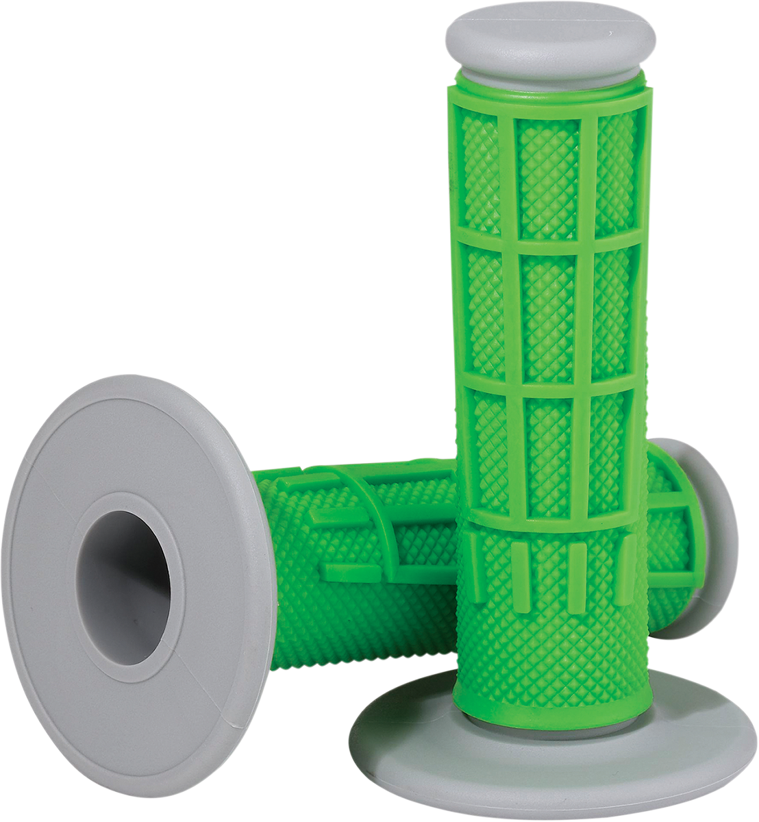 Moose Offroad Comp Diamond Half Waffle Grips - Green (Part Number: 1MG2315-GEM)