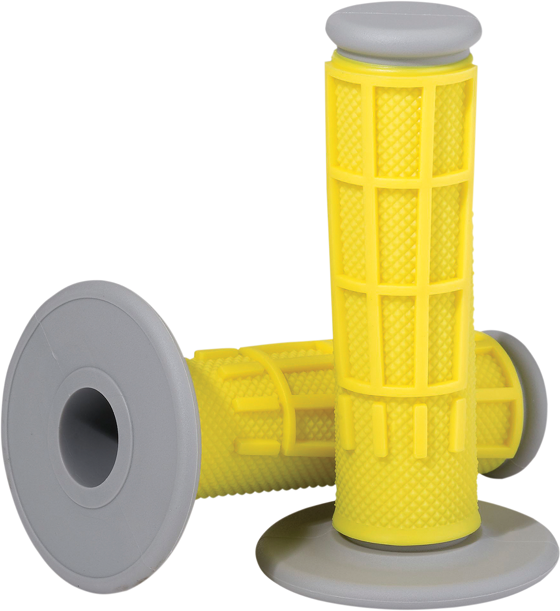 Moose Offroad Comp Diamond Half Waffle Grips - Yellow (Part Number 1MG2315-YEM)