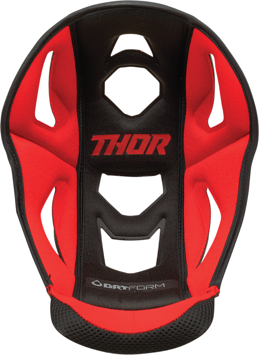 THOR Reflex Helmet Interior Liner - Red - Medium (Part Number 0134-2824)