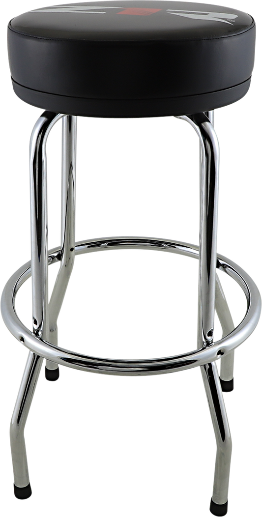Z1R Logo X80-6020ZR Bar Stool with Chrome-Plated Pedestal