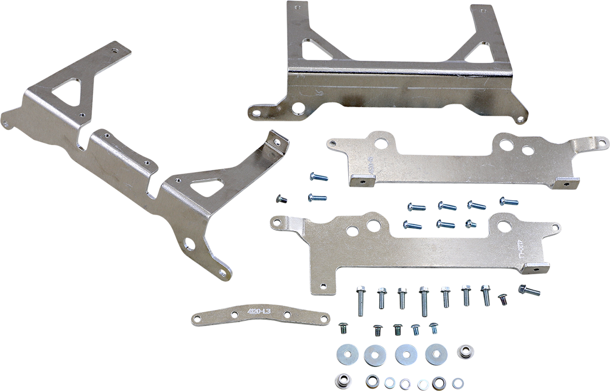 Moose Offroad Beta 11-4120 Aluminum Radiator Braces - Silver