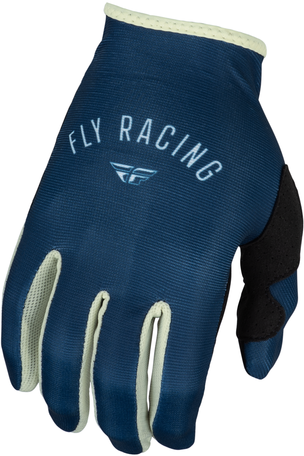 Fly Racing Women's Lite Gloves Navy/Ivory Medium - Lightweight Race Gloves with Touch Screen Compatibility