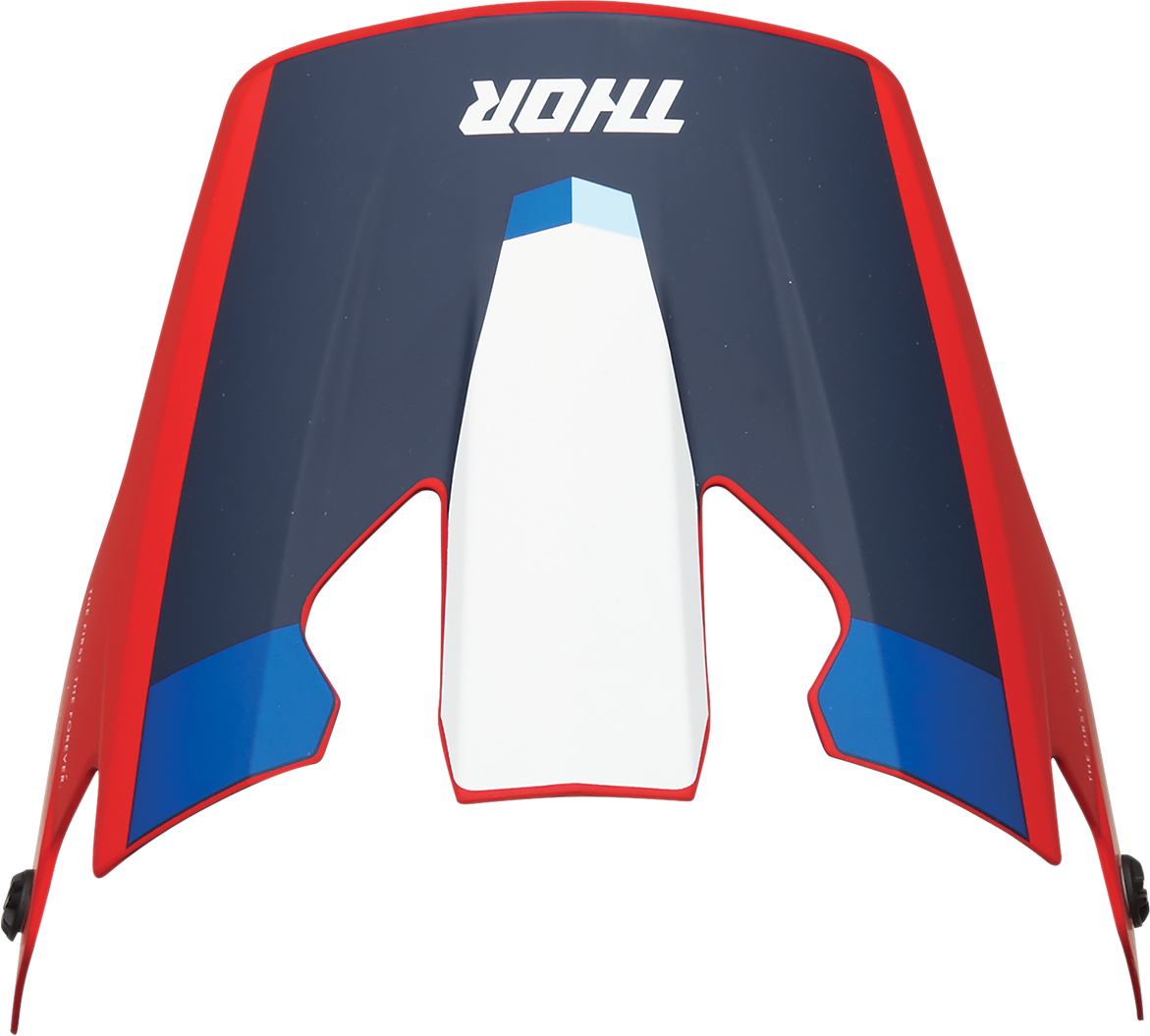 THOR Reflex Visor Kit - Apex - Red/White/Blue (Part Number 0132-1448)