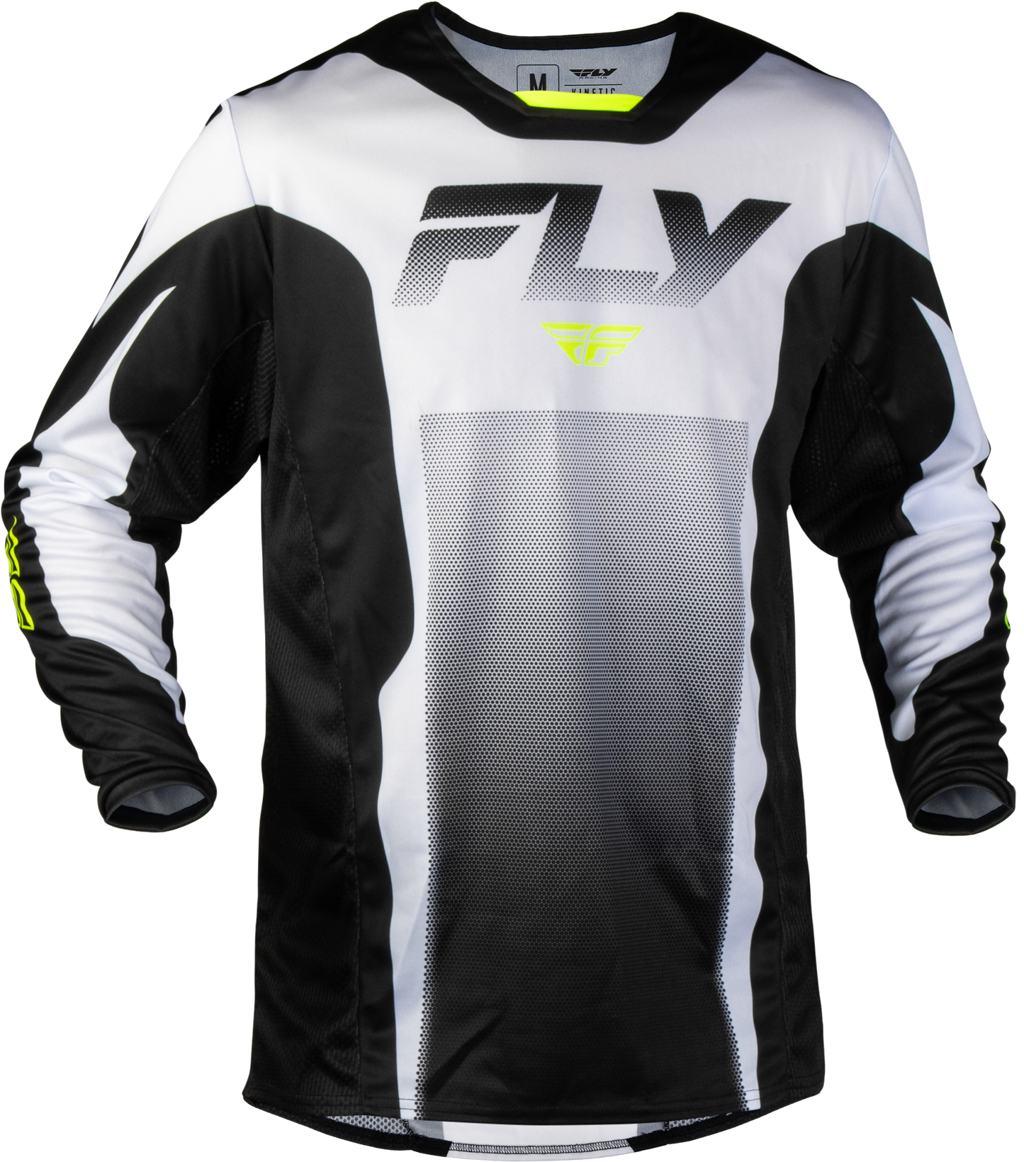 Kinetic Fade Jersey White/Black/Hi Vis Lg