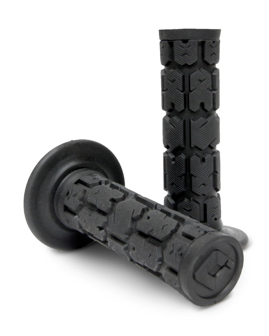 ODI Universal Lock-On Rogue Black Hand Grips for 7/8-Inch Handlebar with Clutch-Side Lock-On System H23URGB