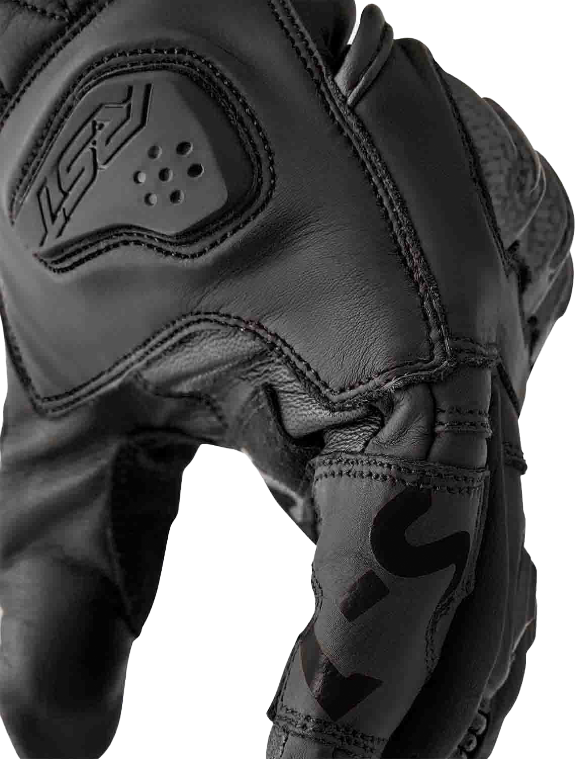 RST S1 Leather Gloves for Men and Women - Black, Size XL