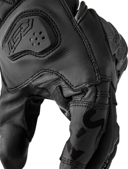RST S1 Leather Gloves for Men and Women - Black, Size XL