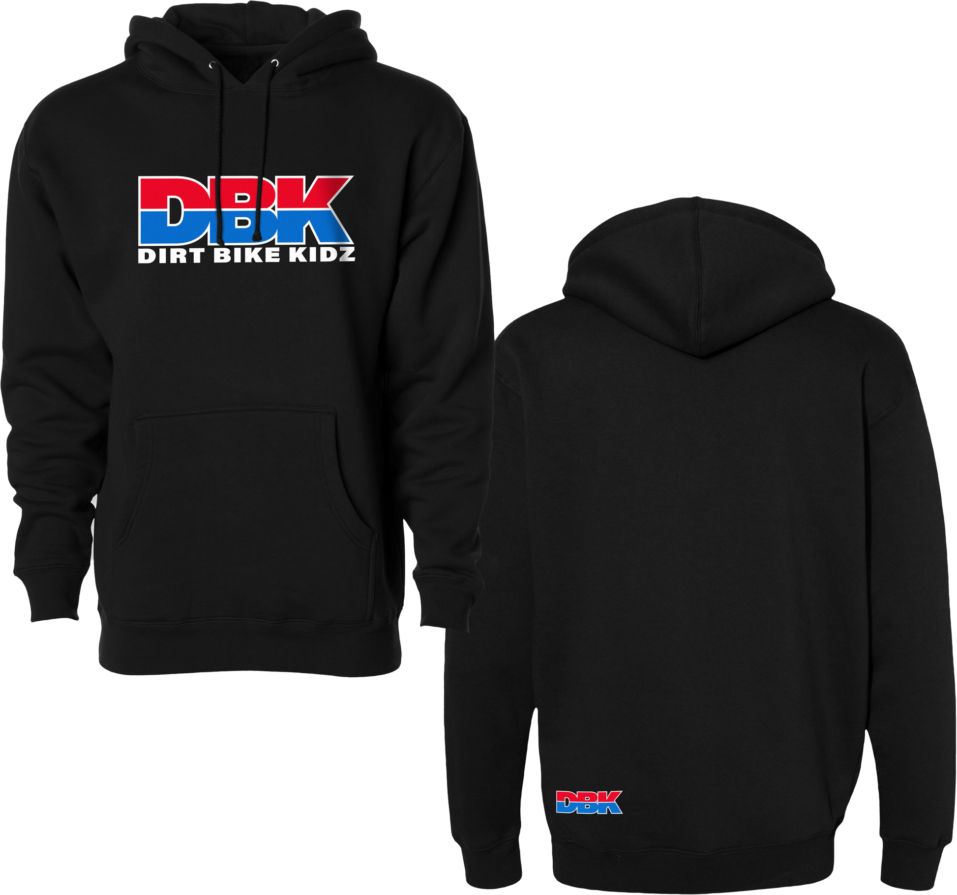 DBK Youth Ride Hoodie in Black (Part Number YH-RIDEDBK-L)