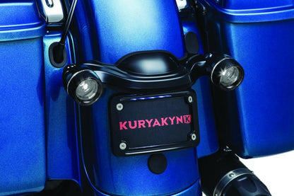 Kuryakyn Deep Dish Bezel for Bullet Turn Signals with Smoke Lens – Gloss Black