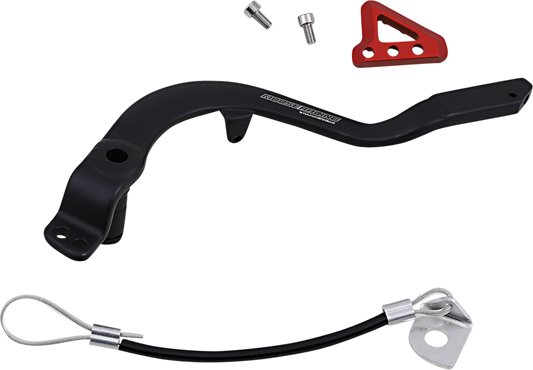 Moose Offroad Honda Brake Pedal with Red Tips - Part 82-0108-21-11