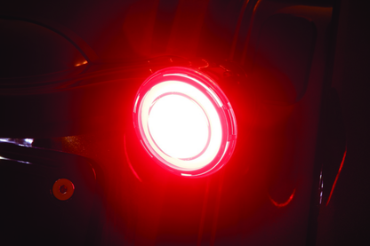 Kuryakyn Tracer LED Rear Turn Signal Inserts with Red/Red Smoke Lens for Harley Davidson Models